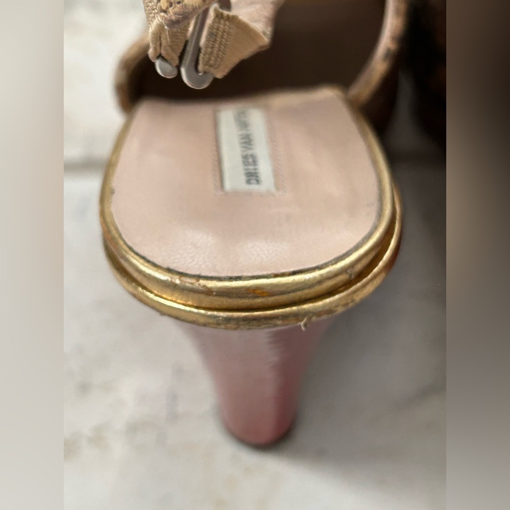 Dries Van Noten Python Snakeskin Sandals Platform… - image 8